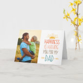 Glück | Foto Vatertag Karte (Gelbe Blume)