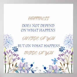 Glück fühlt sich gut Verse Poster