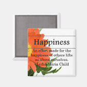 Glück für andere schaffen magnet (Vorderseite/Rückseite)