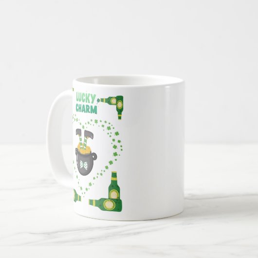 Glück für die Iren Kaffeetasse (Vorderseite Links)