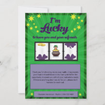 Glück für Ihren Karteninhaber für Referenzen