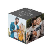 Glück für immer nach Hochzeitstag Jubiläum Slate 4 Würfel (Rückseite Schrägansicht)