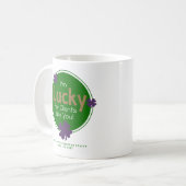 Glück für Kunden wie Sie St. Patrick's Day Kaffeetasse (Vorderseite Links)