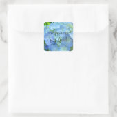 Glück für Sie! Aufkleber Blue Hydrangea Blume (Tasche)