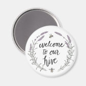 Glück für Zuhause-Worte II | Willkommen in unserem Magnet (Vorderseite/Rückseite)