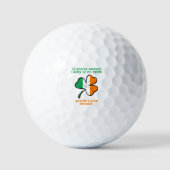 Glück gehabt, Ire zu sein Golfball (Vorderseite)