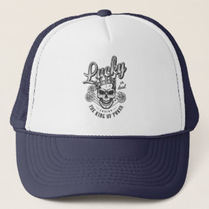 Glück gehabt oder tot T-Shirt Truckerkappe
