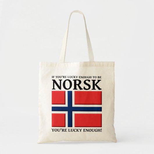 Glück genug, um Norsk Bag zu sein Tragetasche (Vorne)