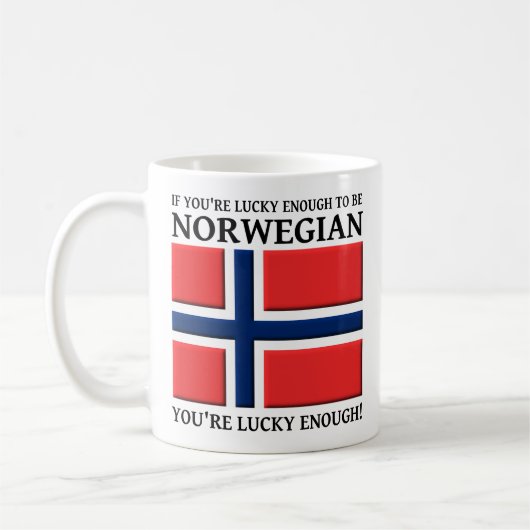 Glück genug, um norwegische Tasse zu sein (Links)