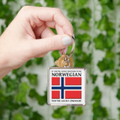 Glück genug, um norwegischer Schlüsselanhänger zu  (Hand)