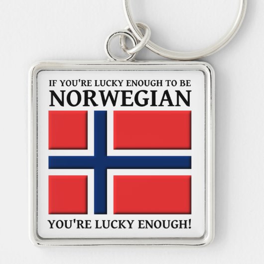 Glück genug, um norwegischer Schlüsselanhänger zu  (Vorne)
