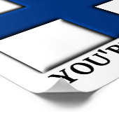 Glück genug, um Suomi finnisches Plakatzeichen zu  Poster (Ecke)