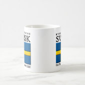 Glück genug, um Svensk Schwedischen Mug zu sein Kaffeetasse (Mittel)