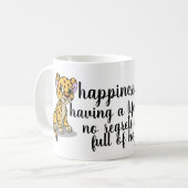 Glück & Geparden Vibes: Lebensgebote Kaffeetasse (Vorderseite Links)