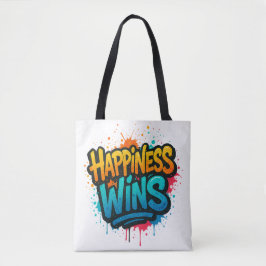 Glück gewinnt Graffiti-Design Tasche