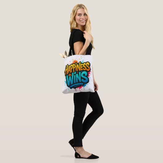 Glück gewinnt Graffiti-Design Tasche (Am Model)