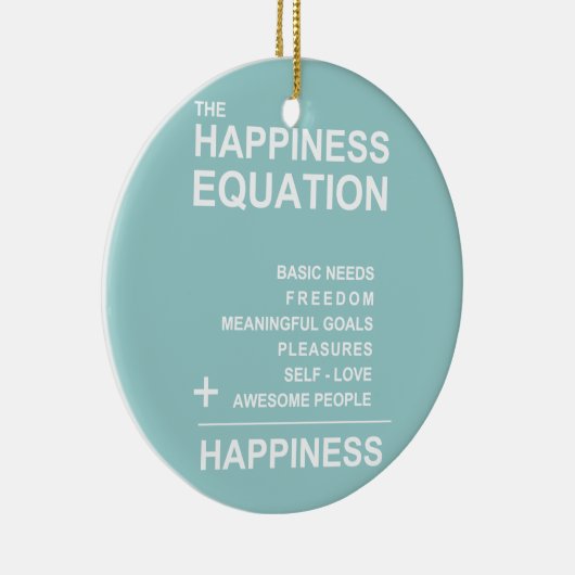 Glück-Gleichung Keramikornament (Rechts)