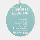 Glück-Gleichung Keramikornament (Links)