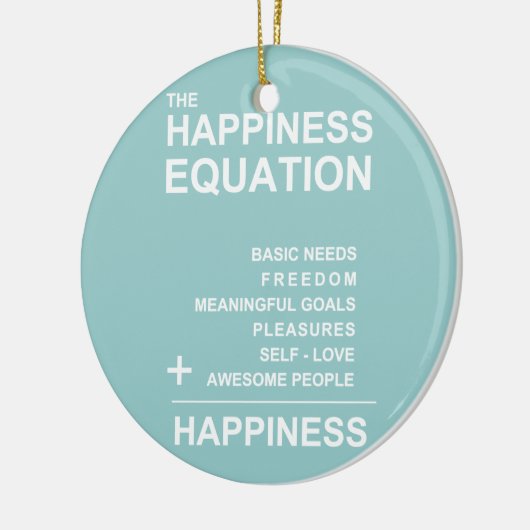 Glück-Gleichung Keramikornament (Links)