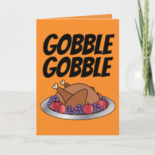 GLUCK GLUCK BIS DU WACKELST THANKSGIVING-KARTEN KARTE