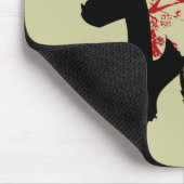 Glück, Glück u. Segen-Kanji Mousepad (Ecke)