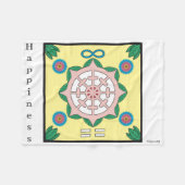 Glück/Glückssymbol sein Fleecedecke (Vorderseite (Horizontal))