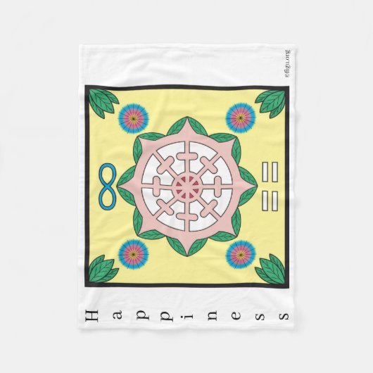 Glück/Glückssymbol sein Fleecedecke (Vorderseite)