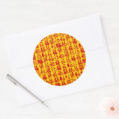 Glück, gutes Glück und Segen Sticker (Umschlag)