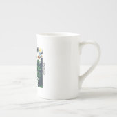 "Glück hängt nach uns selbst" Knochen-China-Tasse Porzellantasse (Rechts)