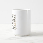Glück hängt von uns selbst ab kaffeetasse (Mittel)