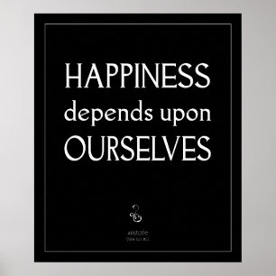 Glück hängt von uns selbst ab poster