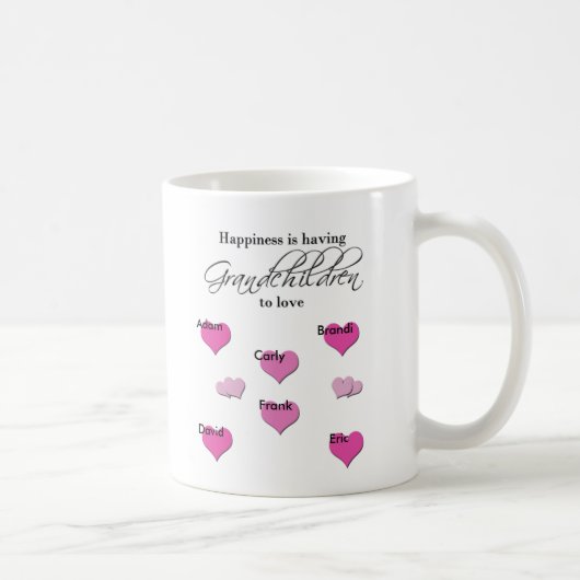 Glück hat Enkelkinder zur Liebe Kaffeetasse (Rechts)