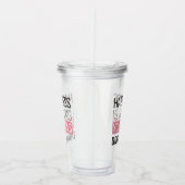 Glück hat Ihre getanen Nägel Acryltrinkbecher (Rechts)