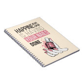 Glück hat Ihre getanen Nägel Notizblock (Rechte Seite)