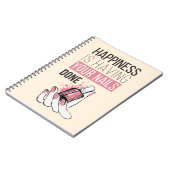 Glück hat Ihre getanen Nägel Notizblock (Linke Seite)