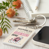 Glück hat Ihre getanen Nägel Schlüsselanhänger (Vorderseite rechts)