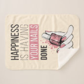 Glück hat Ihre getanen Nägel Sherpadecke (Vorderseite (Horizontal))