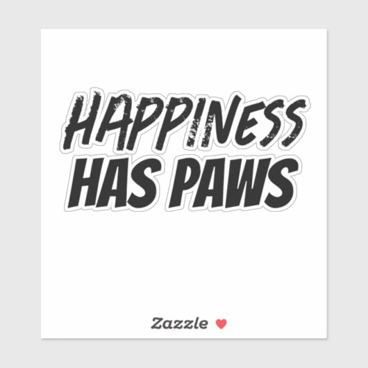 Glück hat Paws Aufkleber (Blatt)