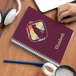 Glück hat Paws-Design Notizblock