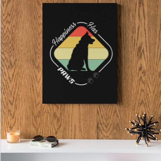 Glück hat Paws-Design Poster