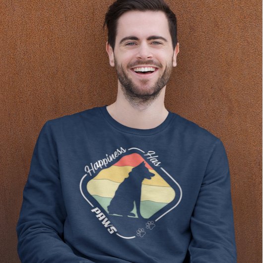 Glück hat Paws-Design T-Shirt