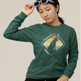 Glück hat Paws-Design T-Shirt