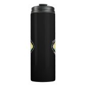 Glück hat Paws-Design Thermosbecher (Vorderseite)