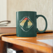 Glück hat Paws-Design Zweifarbige Tasse