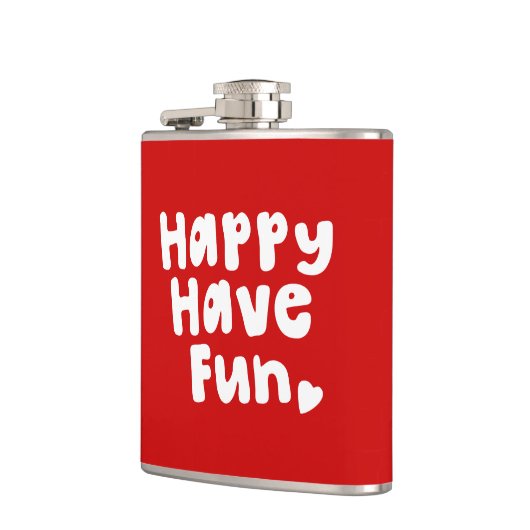 Glück hat Spaß Flachmann (Links)