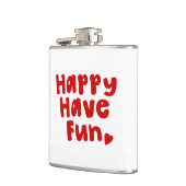 Glück hat Spaß Flachmann (Links)