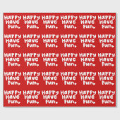 Glück hat Spaß Geschenkpapier (Flach)