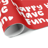 Glück hat Spaß Geschenkpapier (Rolleneckpunkt)