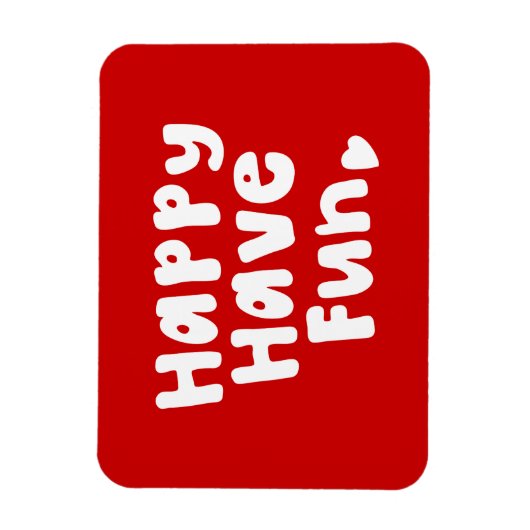 Glück hat Spaß Magnet (Vertikal)