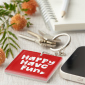 Glück hat Spaß Schlüsselanhänger (Vorderseite rechts)